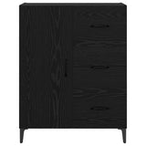 Sideboard Black Oak 69.5 x 34 x 90 cm Engineered Wood 880663