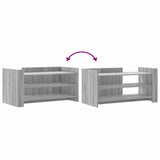 Coffee Table Grey Sonoma 100x50x50 cm Engineered Wood 848351