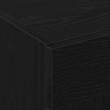 Wall Cabinet Black Oak 69.5 x 34 x 90 cm Engineered Wood 862164