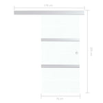 ZNTS Sliding Door with Soft Stops ESG Glass and Aluminium 76x205 cm 288061