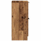 Sideboards 2 pcs Old Wood 30x30x70 cm Engineered Wood 856960