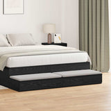 Bed Drawers Black Oak 135 x 36.5 x 16.5 cm Engineered Wood 866988