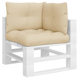 Pallet Cushions 3 pcs Beige Fabric 360859