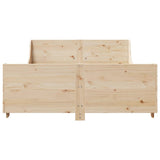 Bed Frame without Mattress 135x190 cm Double Solid Wood Pine 3302288