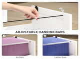 2 Drawer Filing Cabinet with Lock, Office Storage Cabinet with Adjustable Hanging Bars for A4 Letter T3398P425002