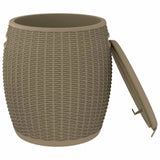 4-in-1 Garden Storage Box Light Brown Polypropylene 364156
