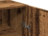 Wall Mounted Cabinet Old Wood 34.5x34x90 cm Engineered Wood 857334