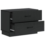 Bedside Cabinet Black 62 x 34.5 x 44.5 cm Engineered Wood 895236