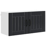 Wall Cabinet LUCCA Black 80 x 31 x 40 cm Engineered Wood 884935