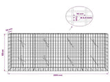 Gabion with 3.5 mm Wire and 5x10 cm Mesh 200x10x100 cm 3462526