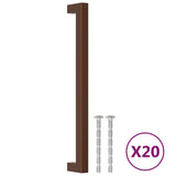 Cabinet Handles 20 pcs Bronze 224 mm Stainless Steel 3203664
