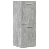 ZNTS 5 Piece Bathroom Furniture Set Concrete Grey Engineered Wood 3324897