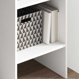 Book Cabinet White 40x35x180 cm Engineered Wood 803398