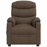 Recliner Chair Brown Fabric 348074