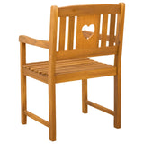 Garden Chairs 8 pcs Natural Solid Acacia Wood 3416308