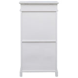 Shoe Cabinet White 50x28x98 cm Paulownia Wood 284089
