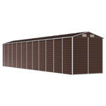 Garden Shed Brown 191x980x198 cm Galvanised Steel 3188274