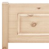 Bed Frame Natural Wood Solid pine wood, plywood Super King 322101
