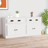 Sideboards 2 pcs White Engineered Wood 3185263