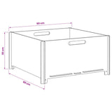 Fire Pit Black 60 x 60 x 30 cm Steel 8012590