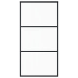 Sliding Door with Hardware Set ESG Glass&Aluminium 102x205 cm 3081942