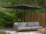 2 x 3 Garden Parasol Umbrella, Rectangular Outdoor Market Umbrella Sun Shade with Crank & Push T3398P314098