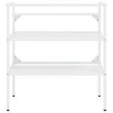 Bathroom Washbasin Frame White 79x38x83 cm Iron 338486