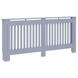 Radiator Cover 2 pcs Grey 172 x 19 x 81.5cm Engineered Wood 3403234