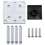 Fence Panel WPC 175x105 cm Black 148976