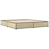 Bed Frame without Mattress Sonoma Oak 200x200 cm 3279823