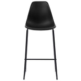 3 Piece Bar Set Plastic Black 3051301