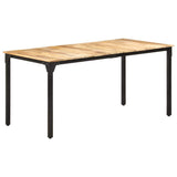 Dining Table 160x80x76 cm Rough Mango Wood 321974