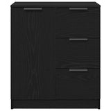 Sideboard with Drawer Black Oak 60 x 30 x 70 cm Engineered Wood 862737