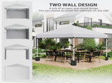 3 x 3 Pop Up Gazebo, UPF 30 with 2 Sidewalls, Leg Weight Bags and Wheeled Bag, Height T3398P315379