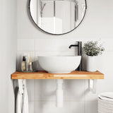 Basin Shelf Wall Mounted Steel and Solid Wood Acacia 3302738