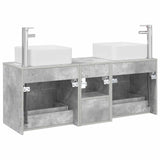 Bathroom Cabinet Set 3 pcs Concrete Grey 49.5 x 41 x 63 cm 3405822