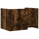 Coffee Table Smoked Oak 80x50x50 cm Engineered Wood 848343