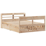 Bed Frame without Mattress 140x200 cm Solid Wood Pine 3307122