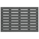 Wall Headboard Grey 106x3x63 cm Solid Wood Pine 824715