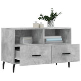 TV Cabinet Concrete Grey 80x36x50 cm Engineered Wood 828992