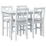 5 Piece Dining Set White 240883