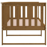 Day Bed without Mattress Honey Brown 100x200 cm Solid Wood Pine 820889