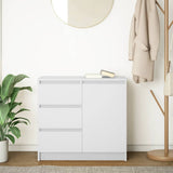 Sideboard with Drawer White 71x35x65 cm Engineered Wood 861571