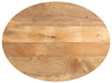 Table Top 60x3.8 cm Round Solid Wood Mango 370063