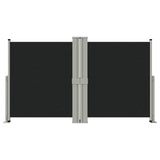 Retractable Side Awning Black 140x1200 cm 318060