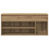 Shoe Bench Artisan Oak 102x30.5x45 cm Engineered Wood 859144