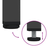 Bedside Cabinets 2 pcs Black 36x39x50.5 cm Steel 842911