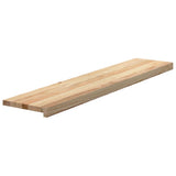 Stair Treads 4 pcs Untreated 120x25x2 cm Solid Wood Oak 3282898