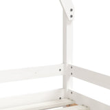 Kids Bed Frame White 70x140 cm Solid Wood Pine 834487