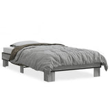 Bed Frame without Mattress Grey Sonoma 75x190 cm Small Single 845880